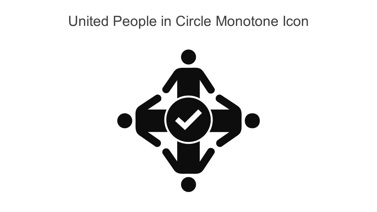 United People In Circle Monotone Icon In Powerpoint Pptx Png And Editable Eps Format