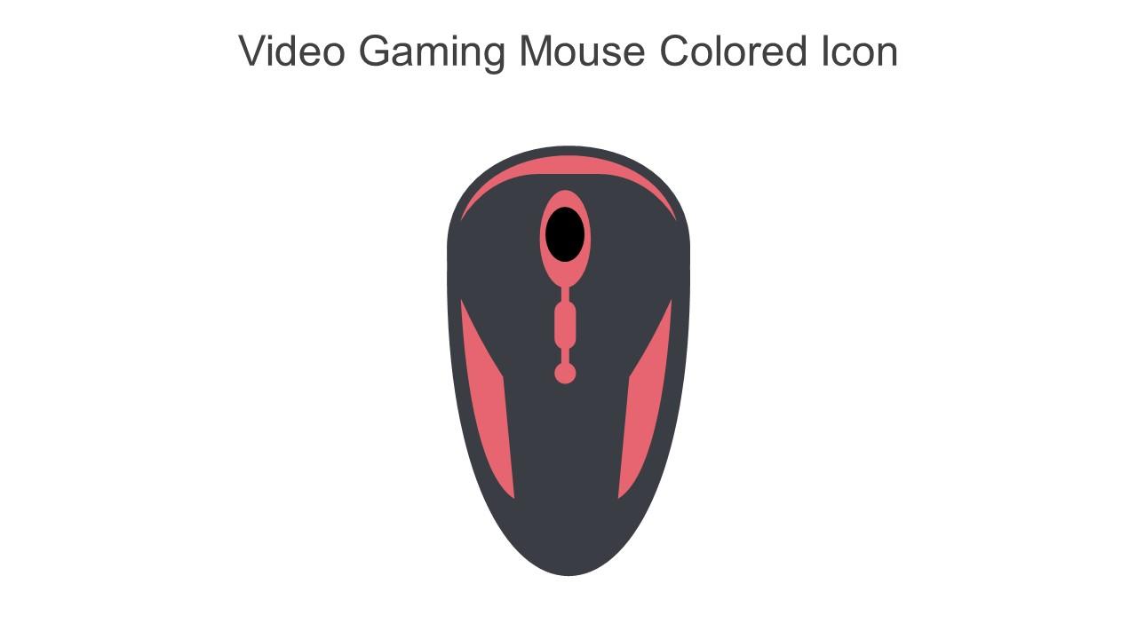Video Gaming Mouse Colored Icon In Powerpoint Pptx Png And Editable Eps Format