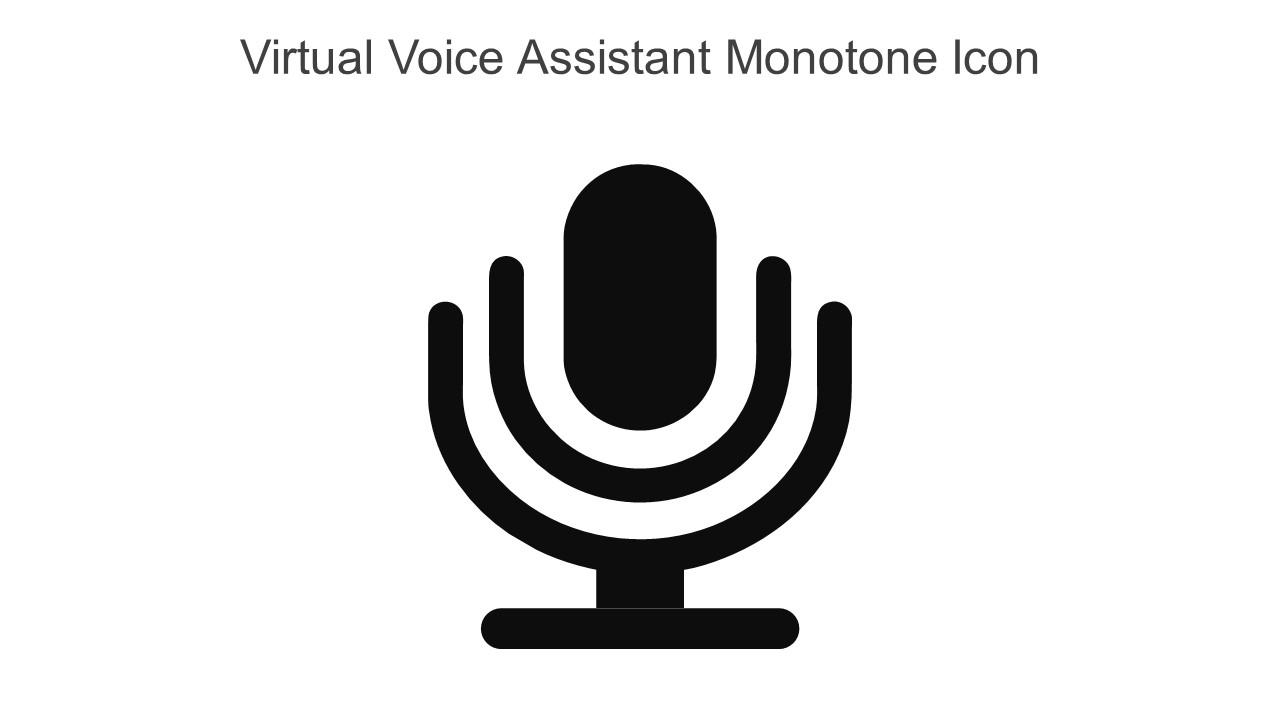 Virtual Voice Assistant Monotone Icon In Powerpoint Pptx Png And Editable Eps Format