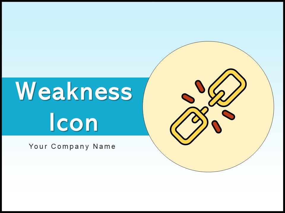Weakness Icon Telecommunication Individual Representing Business Process