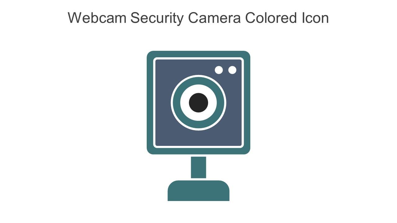 Webcam Security Camera Colored Icon In Powerpoint Pptx Png And Editable Eps Format