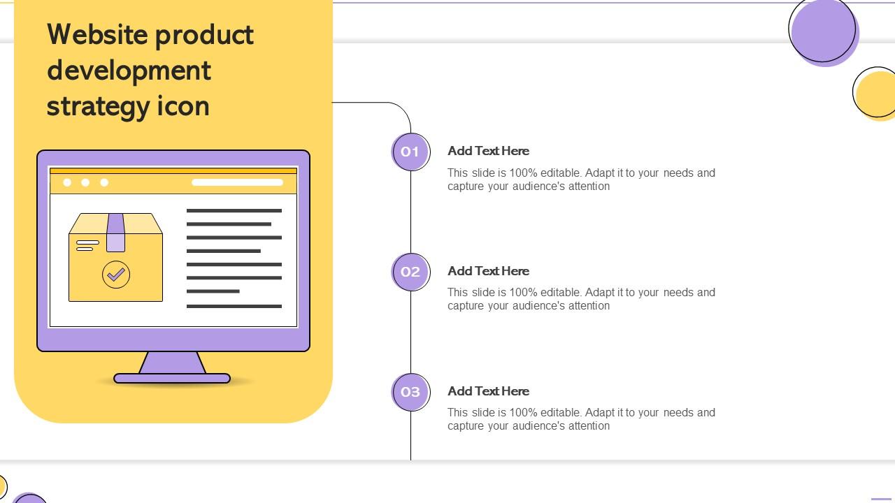 Website Product Development Strategy Icon