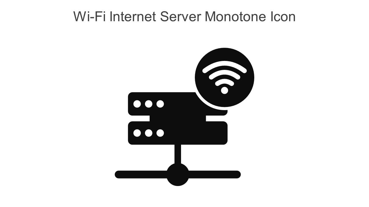 Wi Fi Internet Server Monotone Icon In Powerpoint Pptx Png And Editable Eps Format