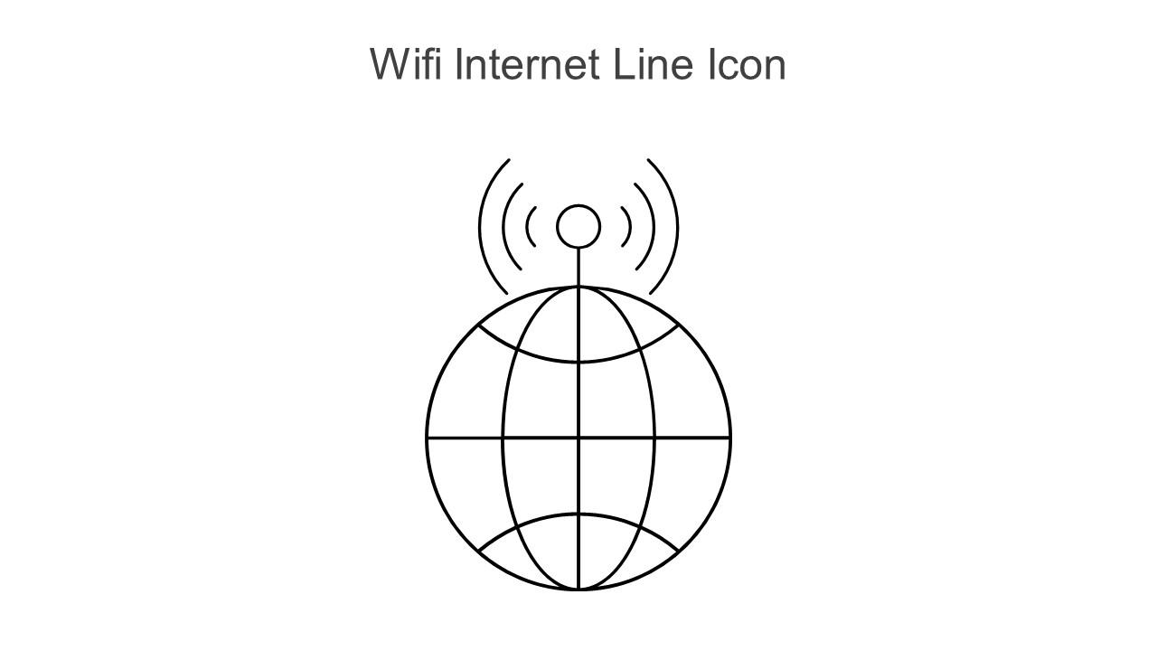 Wifi Internet Line Icon