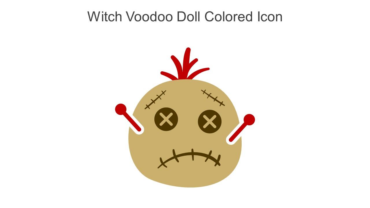 Witch Voodoo Doll Colored Icon In Powerpoint Pptx Png And Editable Eps Format