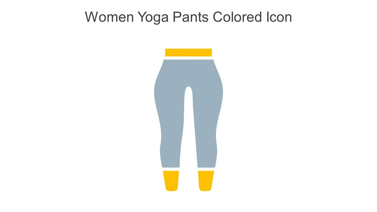 Women Yoga Pants Colored Icon In Powerpoint Pptx Png And Editable Eps Format