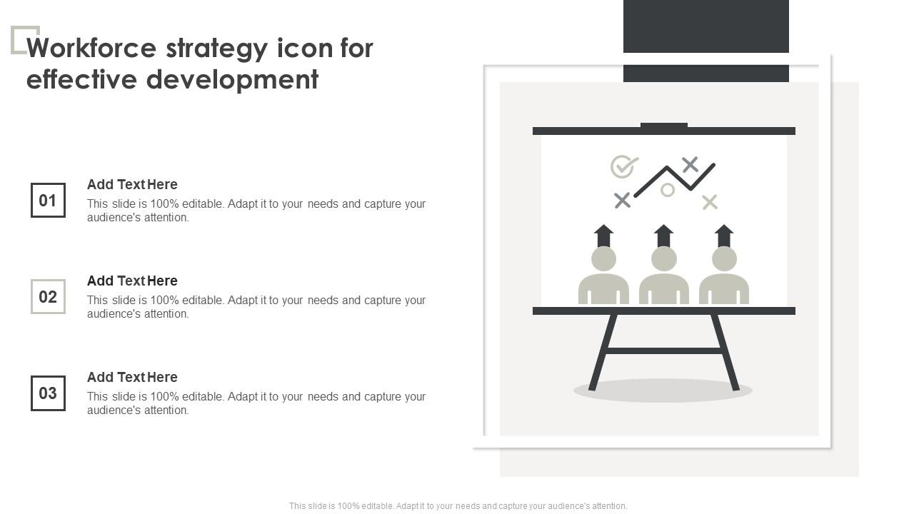 Workforce Strategy Icon For Effective Development