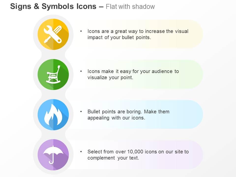 wrench_screwdriver_chair_flame_umbrella_ppt_icons_graphics_Slide01