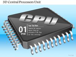 98158127 style technology 1 microprocessor 1 piece powerpoint presentation diagram template slide