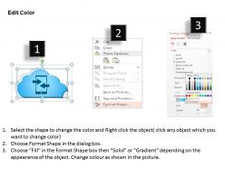 0814 cloud computing icons phone ringing email social laptop tweet communication ppt slides