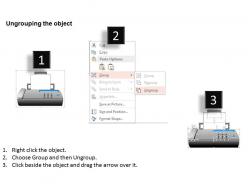 0814 computer networking icons printer fax smartphone hub scanner webcam server ppt slides