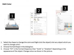 0814 computer networking icons printer fax smartphone hub scanner webcam server ppt slides
