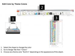 0814 computer networking icons printer fax smartphone hub scanner webcam server ppt slides