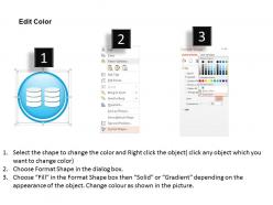 0914 Big Data Technology Icons Analytics Storage Replication Dashboard Magnify Ppt Slide