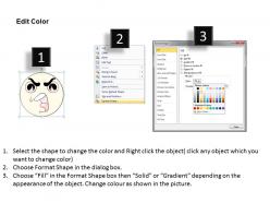 2014 business ppt diagram emoticon showing hyper expression powerpoint template