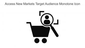 Access New Markets Target Audience Monotone Icon In Powerpoint Pptx Png And Editable Eps Format