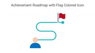 Achievement Roadmap With Flag Colored Icon In Powerpoint Pptx Png And Editable Eps Format