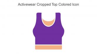 Activewear Cropped Top Colored Icon In Powerpoint Pptx Png And Editable Eps Format