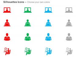 Administrator office desk admin department time management ppt icons graphics