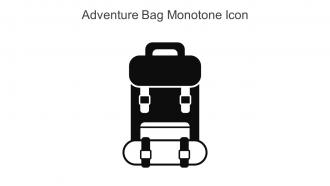 Adventure Bag Monotone Icon In Powerpoint Pptx Png And Editable Eps Format