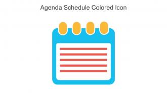 Agenda Schedule Colored Icon In Powerpoint Pptx Png And Editable Eps Format