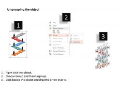 Ai business peoples on stairs and icons flat powerpoint design