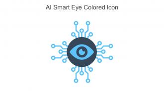 AI Smart Eye Colored Icon In Powerpoint Pptx Png And Editable Eps Format