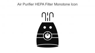 Air Purifier HEPA Filter Monotone Icon In Powerpoint Pptx Png And Editable Eps Format