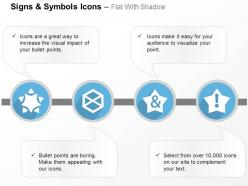 And star hexagon design ppt icons graphics