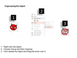 Angry happiness sad angel faces ppt icons graphics
