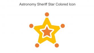 Astronomy Sheriff Star Colored Icon In Powerpoint Pptx Png And Editable Eps Format