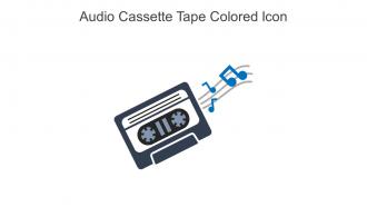Audio Cassette Tape Colored Icon In Powerpoint Pptx Png And Editable Eps Format
