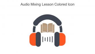 Audio Mixing Lesson Colored Icon In Powerpoint Pptx Png And Editable Eps Format
