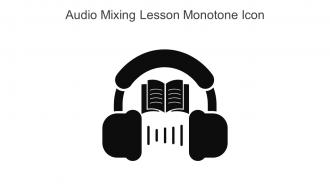 Audio Mixing Lesson Monotone Icon In Powerpoint Pptx Png And Editable Eps Format