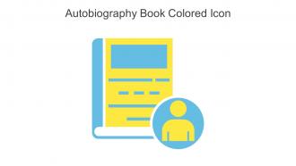 Autobiography Book Colored Icon In Powerpoint Pptx Png And Editable Eps Format