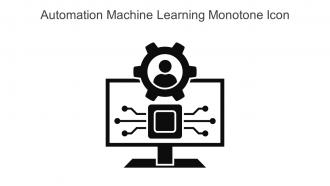 Automation Machine Learning Monotone Icon In Powerpoint Pptx Png And Editable Eps Format