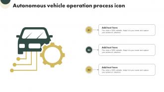 Autonomous Vehicle Operation Process Icon