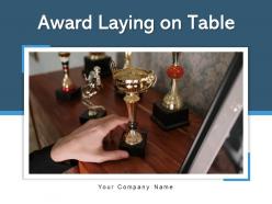 Award Laying On Table Business Achievement Championship Entertainment Entrepreneur