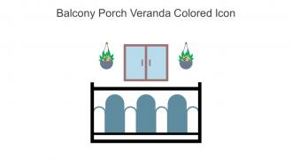 Balcony Porch Veranda Colored Icon In Powerpoint Pptx Png And Editable Eps Format