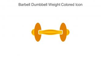 Barbell Dumbbell Weight Colored Icon In Powerpoint Pptx Png And Editable Eps Format