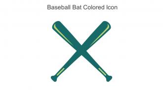 Baseball Bat Colored Icon In Powerpoint Pptx Png And Editable Eps Format