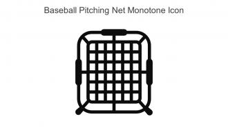 Baseball Pitching Net Monotone Icon In Powerpoint Pptx Png And Editable Eps Format