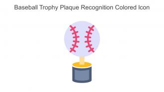 Baseball Trophy Plaque Recognition Colored Icon In Powerpoint Pptx Png And Editable Eps Format