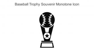 Baseball Trophy Souvenir Monotone Icon In Powerpoint Pptx Png And Editable Eps Format
