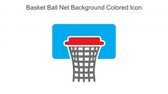 Basket Ball Net Background Colored Icon In Powerpoint Pptx Png And Editable Eps Format