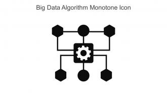 Big Data Algorithm Monotone Icon In Powerpoint Pptx Png And Editable Eps Format