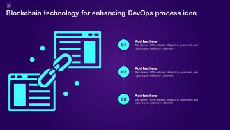 Blockchain Technology For Enhancing Devops Process Icon