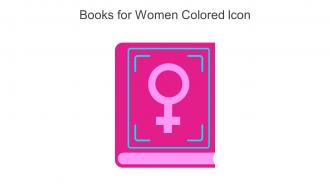 Books For Women Colored Icon In Powerpoint Pptx Png And Editable Eps Format
