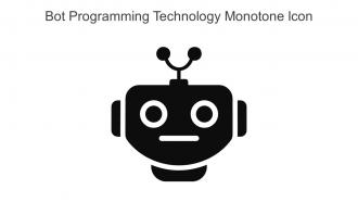 Bot Programming Technology Monotone Icon In Powerpoint Pptx Png And Editable Eps Format