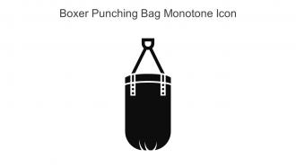 Boxer Punching Bag Monotone Icon In Powerpoint Pptx Png And Editable Eps Format
